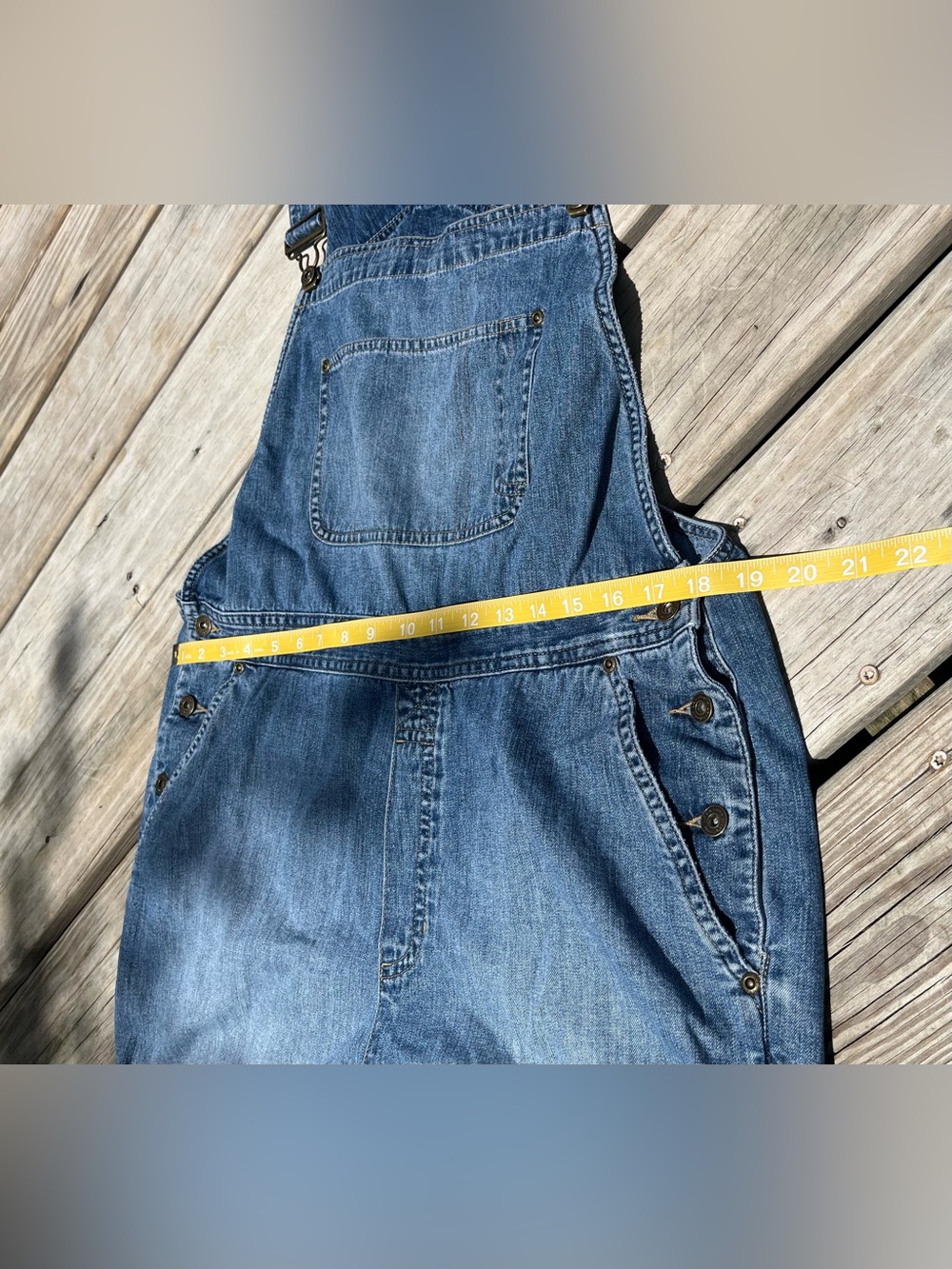 Vintage Y2K Liz Claiborne Lizwear Denim Bib Overalls Size 12 - Picture 7 of 7
